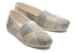 Alpargata Blue Plaid Tweed<TOMS Best Sale