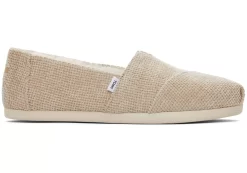 Alpargata Oatmeal Chenille With Faux Fur<TOMS Discount