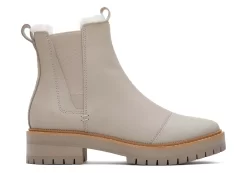 Dakota Pebble Grey Water Resistant Leather Boot<TOMS Outlet