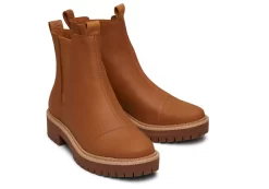 Dakota Tan Water Resistant Leather Boot<TOMS Shop