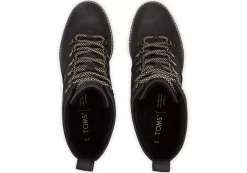 Melrose Black Water Resistant Lace-Up Wedge Boot<TOMS Hot