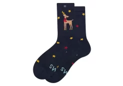 Reindeer High Crew Socks<TOMS Hot