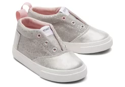 Tiny Fenix Mid Grey Foil Toddler Shoe<TOMS Flash Sale