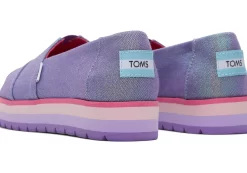 Youth Alp Platform Purple Glimmer Kids Shoe<TOMS Best Sale