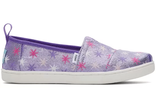 Youth Alpargata Purple Stars Kids Shoe<TOMS Online