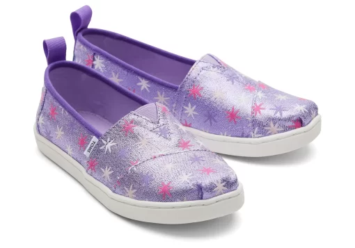 Youth Alpargata Purple Stars Kids Shoe<TOMS Online