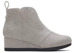 Youth Clare Grey Wedge Kids Boot<TOMS Hot